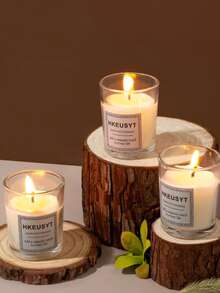 Fragrant Premium Scented Candle, Long-Lasting High-Quality Aromatherapy Candle, Romantic Atmosphere Candle Gift Gifts Birthday Graduation - White - View 5