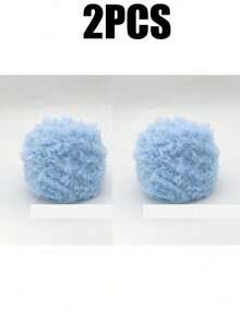 2/1pc 100g 钩针纱，彩虹混纺，奢华柔软人造毛皮纱球，羊毛纱，粗羊毛仿貂毛花式纱，粗羊毛手工编织纱，柔软纱 DIY 钩针编织纱线，用于衣服、圣诞帽