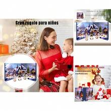 Calendario de Adviento de Gnomo de Navidad 2025 - 24 ías de Navidad, Regalo Decorativo con Juguete de Peluche de Gnomo para Niños - Un color - Ver 2