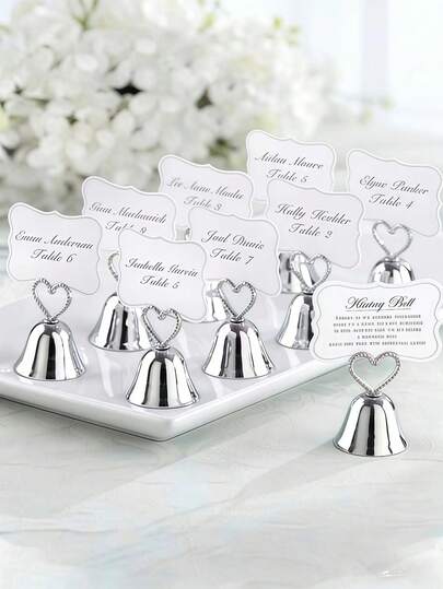 1/6 Creative Heart-Shaped Metal Card Holder, Wedding Card Holder, Desktop Decor, Postcard Display Rack, Place Card And Note Holder, Menu Stand, Number Plate Holder, Wedding Invitation Holder, Valentine's Day Party, Wedding, Gathering Supplies