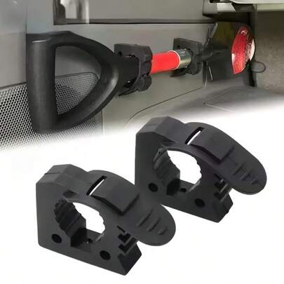 2pcs Quick Grip Clamps | Synthetic Rubber Installation Tool Equipment Rubber Clips, Suitable For Offroad Vehicles, ATV, UTV, Truck Parts & Accessories - Tool Storage Clips, Outdoor Shovel Storage Rack, Universal Type