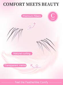 80 Clusters Individual Cluster Lashes DIY Lash Extension Crossed Wispy Soft Daily Cluster Lashes Thin Band Natural False Eyelashes Lash Clusters, Eyelash Clusters, Individual Eyelashes,Lashes,Fake Lashes - Black - View 9