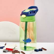16oz/480ml Personalized Water Bottle For Kids, With Straw And Cap, Birthday/Back To School Supplies, Reusable, Suitable For Children, Boys, Girls And Teens, Great Gift Idea. 12oz/350ml Stainless Steel Water Bottle For Kids, With Silicone Straw, Unicorn, Butterfly, Space, Construction Vehicle Themes, Pink, Green, Blue, Purple, 5 Color Options, Children, Urban Chic, Modern, Colorful, Cute - Style 2 - View 27