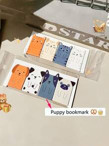 Cartoon Animal Magnetic Bookmarks, Creative Comic Magnetic Bookmarks, Exquisite Cute Student Stationery Gifts, Book Decoration Clips, Reading Marker Index Textbook Page Clips, Back To School Season Essentials Bookish Things Book Accessories Acotar Graduation Gifts Teacher Bookish Things - Multicolor - View 14