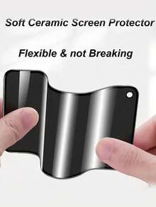 Zestaw matowych folii ochronnych (2 sztuki) kompatybilnych z 15/17 Pro Max/17 Pro/1716 Pro Max/16 Pro/15 Pro Max/15 Pro/14/13/12/11 – folia chroniąca przed odciskami palców, bez pęcherzyków powietrza, łatwa w aplikacji, matowa miękka folia chroniąca przed odciskami palców, folia chroniąca przed odciskami palców | Matowa tekstura folii ochronnej | Powłoka chroniąca przed odciskami palców, niezbędna do ochrony ekranu, do użytku w domu i biurze. Daily Shield Office Home Ochraniacz ekranu telefonu Akcesoria do telefonu Ochraniacz ekranu chroniący przed szpiegowaniem, wodoodporny, odporny na wstrząsy, odporny na upadki, odporny na zarysowania. - Czarne - Zobacz 3