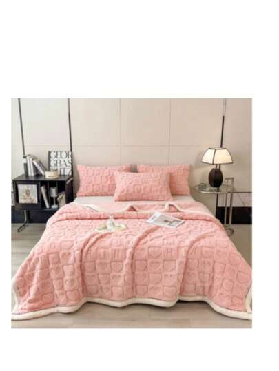 Cobija King Size Estampado de Corazon Variedad de colores