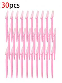 1/10/20/30 PCS Bottled Eyebrow Trimmers, Body Hair Removal Trimmers And Facial Eyebrow Shavers, For Eyebrow Trimming, Precise Exfoliation And Peeling Tools, Eyebrow Trimmers, Manual Eyebrow Trimming Tools, Beauty Tools, Eyebrow Trimming Tools, Eye Makeup Tools - Pink - View 13