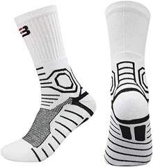 Calcetines Deportivos Hombres Sports Basketball Calcetines al aire libre Fitness Senderismo Ciclismo Atlético Compresión Toalla de algodón Towel Bottom Calcetines de la tripulación térmica Calcetines - Gris - Ver 7