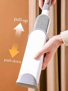 1pc,Clothing Hair Remover, Dust And Hair Removal, With Shrink Storage Box, Household Pet Hair Electrostatic Brush, Hair Removal Brush - Light Grey - View 8