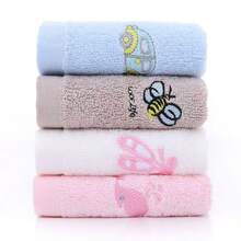 3pcs Cartoon Soft Handkerchiefs, High Quality Skin-Friendly Face Towels, Hanging Design, Absorbent & Quick Drying, Bathroom & Home Essentials - Pink - View 7