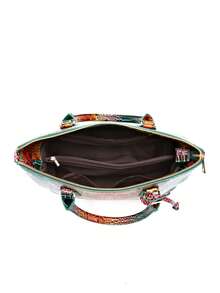 Luxurious Crocodile Pattern Cross-Body Top-Handle Bag - High-End Fashion Handbag For Women's Work And Daily Use - Premium Quality, Stylish Design - 孔雀藍 - 查看 7