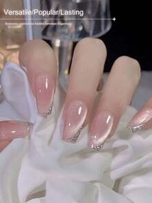 XEIJAYI 1pc 15ml Pink Cat Eye Nail Gel, Semi-Permanent Nail Soak Off UV LED Nail Salon DIY Nail Gel - Baby Pink - View 3