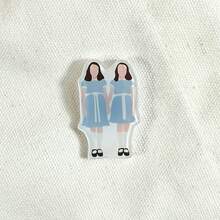 Acryl Abzeichen, Kleidungsdekoration, Taschendekoration, Hutdekoration, Wendy, Jack, Zwillinge, kleiner Junge von hinten, Geschenk für Freunde, Sammlung - Verschiedenfarbig - Übersicht 13