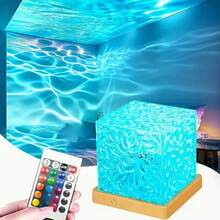 1 chiếc đèn tạo không khí sóng nước, đèn trang trí phòng ngủ, đèn ngủ để bàn, thích hợp cho phòng ngủ, phòng khách, văn phòng, tiệc tùng, sinh nhật. - Nhiều màu - Xem 4