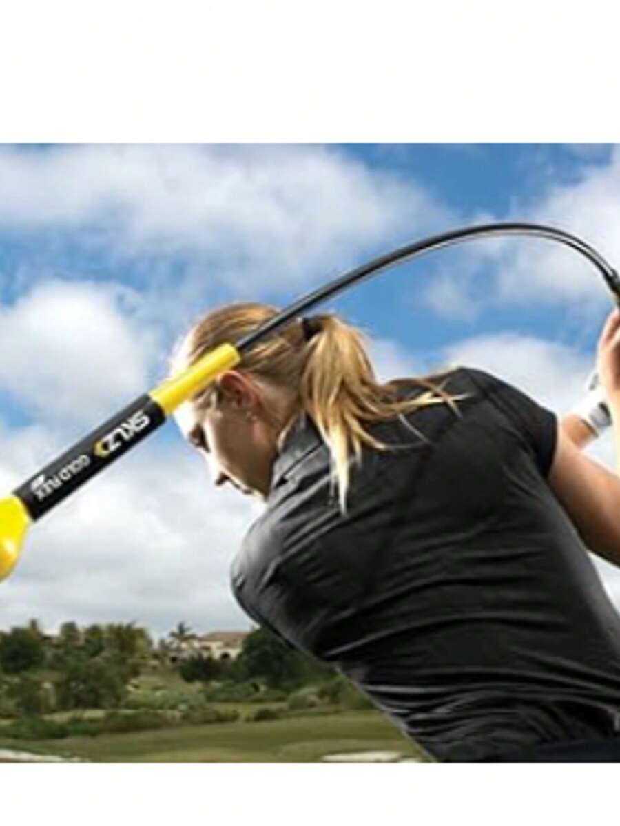 SKLZ Gold Flex Golf Swing Trainer - Barra de Calentamiento - Negro - Ver 1