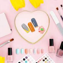 树脂美甲调色盘，美甲颜料调色盘（带金色镶边），美甲展示板 - 彩色 - 查看 6