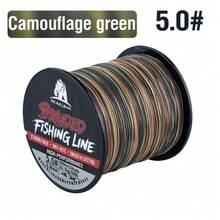 300M 4 Strands Braided Multifilament Fishing Line Camo Blue/ Camo Green Durable Long Casting Bass Carp Freshwater Saltwater 0.8#-8.0# PE Line. - Multicolor - View 17
