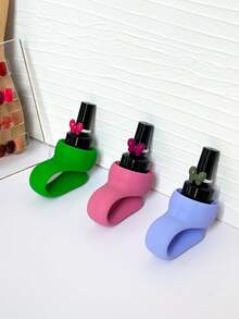 Adjustable Silicone Nail Polish Bottle Holder, Portable Manicure Tool Stand - Multicolor - View 4