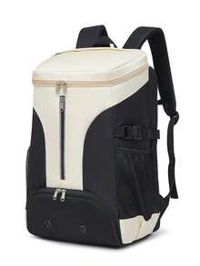 1PC Daily Sports Training Backpack With Large Capacity And Light Weight, Badminton Backpack, Tennis Racket Bag, Basketball Bag, Independent Shoe Compartment, Outdoor Sports Backpack, Contrasting Color Design, Fashionable And Simple, Versatile Backpack, Suitable For Fitness, Yoga, Outdoor Sports, Short-Distance Travel