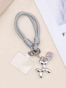 1pc/2pcs Dice Balloon Dog Phone Lanyard Wristband, Cute Phone Strap With Rope, Phone Charm Strap, Suitable For Universal Phone Cases DIY Detachable Pad, Unisex Portable Anti-Lost Anti-Drop Wrist Strap, Keychain Compatible With Android And Most Smartphone,Gifts For Mother, Family, Friends, Birthday, Holiday Phone Chain - Multicolor - View 4