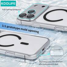 Koolife 1pc Magnetic Phone Case Compatible With Apple 17ProMax With Magnetic Charging, Full Coverage Anti-Drop, Transparent Ultra-Thin With Lens Film For Iphone18pro/18pro Max/17ProMax/Apple 17/Apple 17Pro/Apple 17Air - Black - View 7