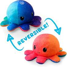 - The Original Reversible Octopus Plushie - Sunset + Mermaid - Cute Sensory Fidget Stuffed Animals That Show Your Mood,35092529 - 紅木色 - 查看 5
