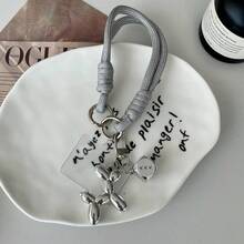 1个/2个骰子气球狗手机挂绳腕带，可爱手机挂绳，手机吊坠挂绳，适用于通用手机壳，可DIY拆卸垫，男女通用便携式防丢防摔腕带，钥匙扣，多功能户外手持挂绳带夹子 - 彩色 - 查看 13