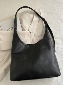 Fashionable Large Capacity Shoulder Tote Bag For Women, Design - Black - View 4