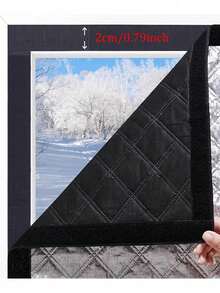 Thermal Insulated Curtains, Heat Blocking, Blackout, Winter Windproof, Waterproof, Sunshade, Soundproof, Double-Layer Thick Warm Curtains - Multicolor - View 5