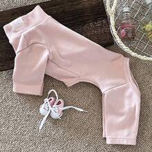 冬季狗狗衬衫 | 狗狗睡衣，四脚连体服，狗狗家居服，针织涤纶面料，适合中小型犬，可机洗，舒适的狗狗睡衣（适合中小型犬） - 柔软保暖的恢复服，弹性贴身设计，适合贵宾犬、比熊犬、法国斗牛犬、吉娃娃等犬种