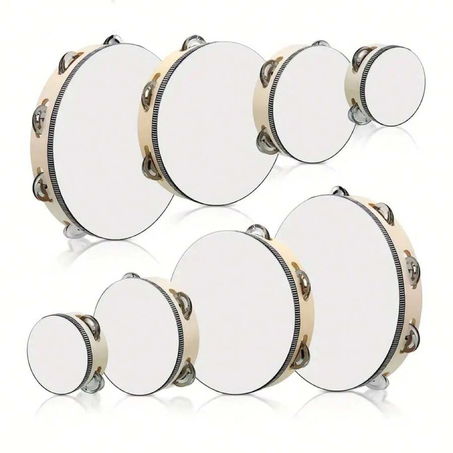 1pc Wooden Hand Drum, Orff Percussion Instrument, Single Row Metal ...
