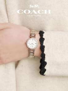 Coach Park White Dial Rose Gold-tone Ladies Watch - 玫瑰金 - 查看 13