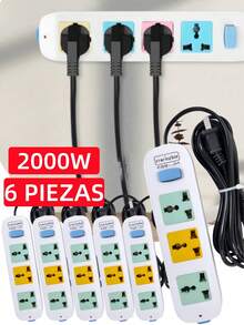 3 enchufes -6 piezas