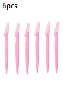 1/10/20/30 PCS Bottled Eyebrow Trimmers, Body Hair Removal Trimmers And Facial Eyebrow Shavers, For Eyebrow Trimming, Precise Exfoliation And Peeling Tools, Eyebrow Trimmers, Manual Eyebrow Trimming Tools, Beauty Tools, Eyebrow Trimming Tools, Eye Makeup Tools - Pink - View 14