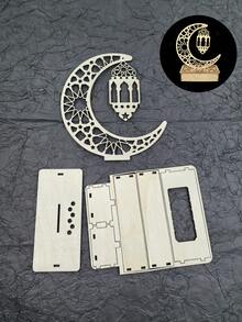 1 pezzo di decorazione per la casa in legno a forma di stella e luna, come un candelabro, decorazione per Eid Al-Adha ed Eid, regali decorativi e cerimoniali per il Ramadan, adatti da regalare a familiari e amici, perfetti per compleanni, anniversari, San Valentino, Festa del Papà, laurea, ritorno a scuola, regali di ringraziamento - Multicolore - Visualizzare 12