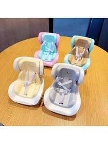 1pc Car Air Vent Clip Decoration, Mini Doll Safety Seat With Seatbelt, Car Decor, Doll Accessory, Gift For Friends - Multicolor - View 5
