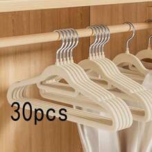 50/30/20/10 st. halkfria galgar i sammet | Sömlösa platsbesparande garderobsgalgar, sammetsgalgar för vuxna med 360° roterande krok - Platsbesparande galgar för sovrum, galgar, klädhängare, halkfria galgar, galgar för vuxna, sammetsgalgar - Multifärgad - Visa 11