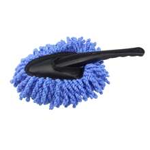 Brosse à cire en microfibre pour voiture : balai et plumeau pour nettoyer le tableau de bord sans le rayer, idéal pour la maison et le bureau. - Bleu azur - Voir 7
