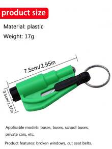 1pc Mini Safety Hammer, Car Safety Hammer, Portable Rescue Hammer, Window Breaker, Car Escape Key Chain, Easy To Carry And Store