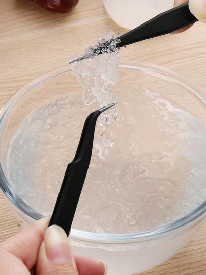 Stainless Steel Black Tweezers, Thick Angled Tweezers, Handmade DIY Tool, Suitable For Journaling, Nail Art, DIY Crafts, Scrapbooking, Jewelry Making And Delicate Projects. Vintage Card Tweezers