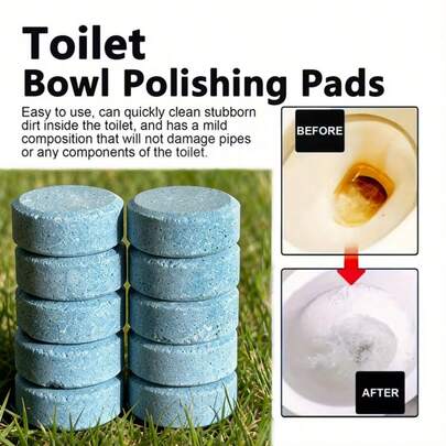 16-Piece Toilet Bowl Cleaning Effervescent Tablets Easily Remove Stubborn Stains, Keeping Your Toilet Bowl Fresh. Effectively Removes Urine Stains, Limescale, And Other Stubborn Stains. Suitable For Various Ceramic Surfaces And Bathroom Maintenance.