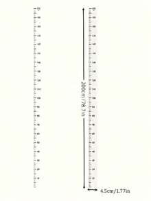 Modern Height Ruler - Durable PC Material, Clear Markings, Rewritable And Reusable, Suitable For Room And Wall Decor, Home Decor, Decorative Measuring Tool, Stylish Design, Precise Measurement, Modern Decor, High-Quality Material, DIY Enthusiasts Wall Sticker - Multicolor - View 10