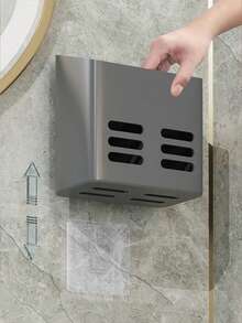 1/2 hộp đựng đồ nhà bếp, hộp đựng dụng cụ nhà bếp, hộp đựng đồ phòng tắm, hộp đựng điều khiển từ xa, hộp đựng mỹ phẩm treo tường, hộp đựng bàn chải đánh răng, sữa rửa mặt, dao cạo râu, kệ thoát nước phòng tắm, giá đựng đũa và thìa, ống đựng đồ không cần khoan, thích hợp cho nhà bếp, phòng tắm, nhà vệ sinh. - Nhiều màu - Xem 11