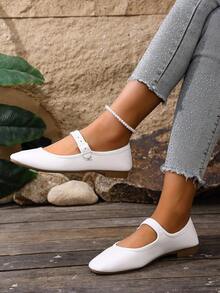 2024 Autumn New French Style Flat Loafers, Fashionable Low Vamp Women Shoes,Ballet Flats