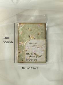 30张/包 复古花卉图案记事本，边缘烧边装饰纸 - 彩色 - 查看 6