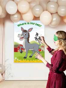 Party Game Gender Reveal Poster Atmosphere Decoration Props For Boys Or Girls Anniversary Baby Shower Supplies Party Decoration Happy Birthday Party Wedding Bridal Shower Gift Party Poster Game - Shape - View 3