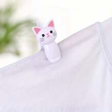 4pcs Cat-Shaped Food Storage Bag Clips - Airtight Sealing Kitchen Organizers With Black & White Tabby Cats (Brown/Blue Eyes), Pink Bows & Plain White - Plastic Bag Clips For, Snacks, Pantry, Lunchbox - Cute Multifunctional Cat Design, Bag Clips For Food, Snack Clips, Clips For Food Bags, Food Clips, Food Clips For Bags, Sealing Clips, Sealing Clip, Food Clip, Seal Clips, Food Storage Clips