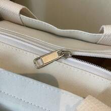 2025 New Canvas Tote Bag For Women, Large Capacity Commuter Handbag, Simple Design For College Students, Shoulder Bag - Multicolor - View 11