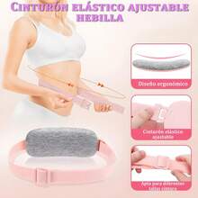 Cinturón Menstrual, Colicos Menstrual Almohada, 5 Niveles de Calor y 4 Modos de Masaje, Almohadilla Térmica Menstrual, Calentamiento Rápido, Aliviar Dolor de Período (Rosa) - rosa - Ver 8