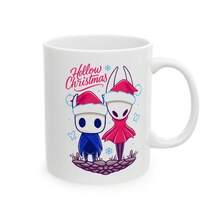 Hollow Christmas Ceramic Mug, (11oz, 15oz) Hollow Knight, Silksong, Video Game - 圖片色 - 查看 2